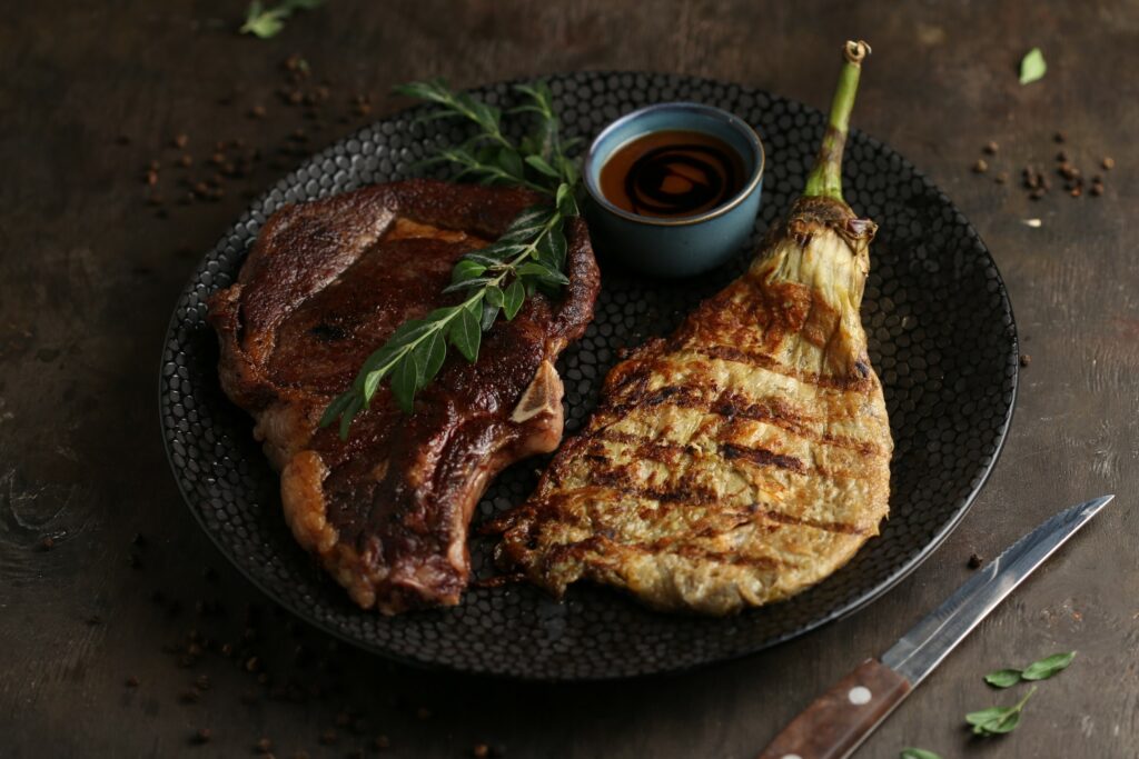 Eggplant Steak & Rib Steak